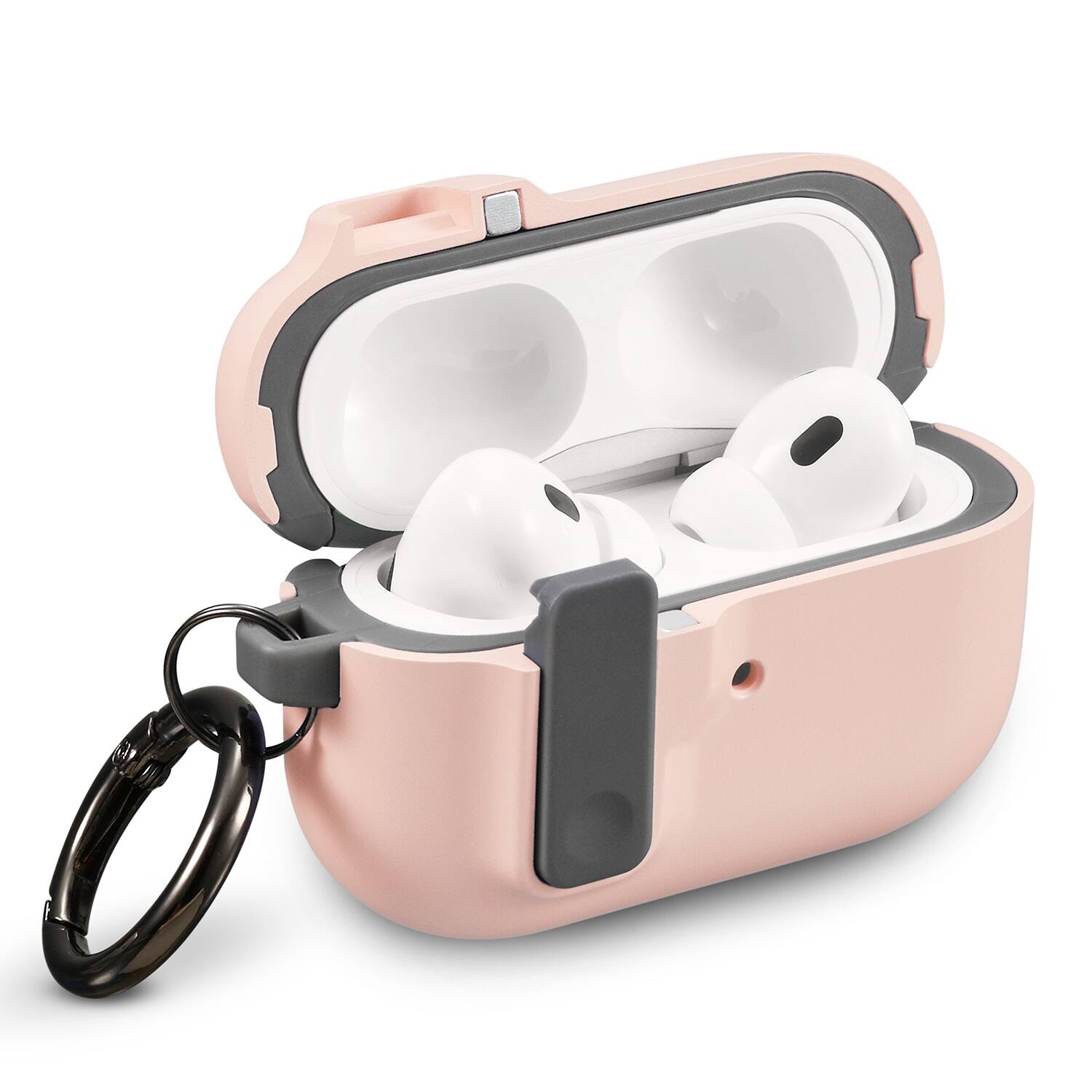 Left. Vena - For Apple Airpods Pro 2 Case Cover with Magsafe, Dual Layer Airpods Pro 2 Case 2nd Generation Auto Open Lock Pink - Pink.