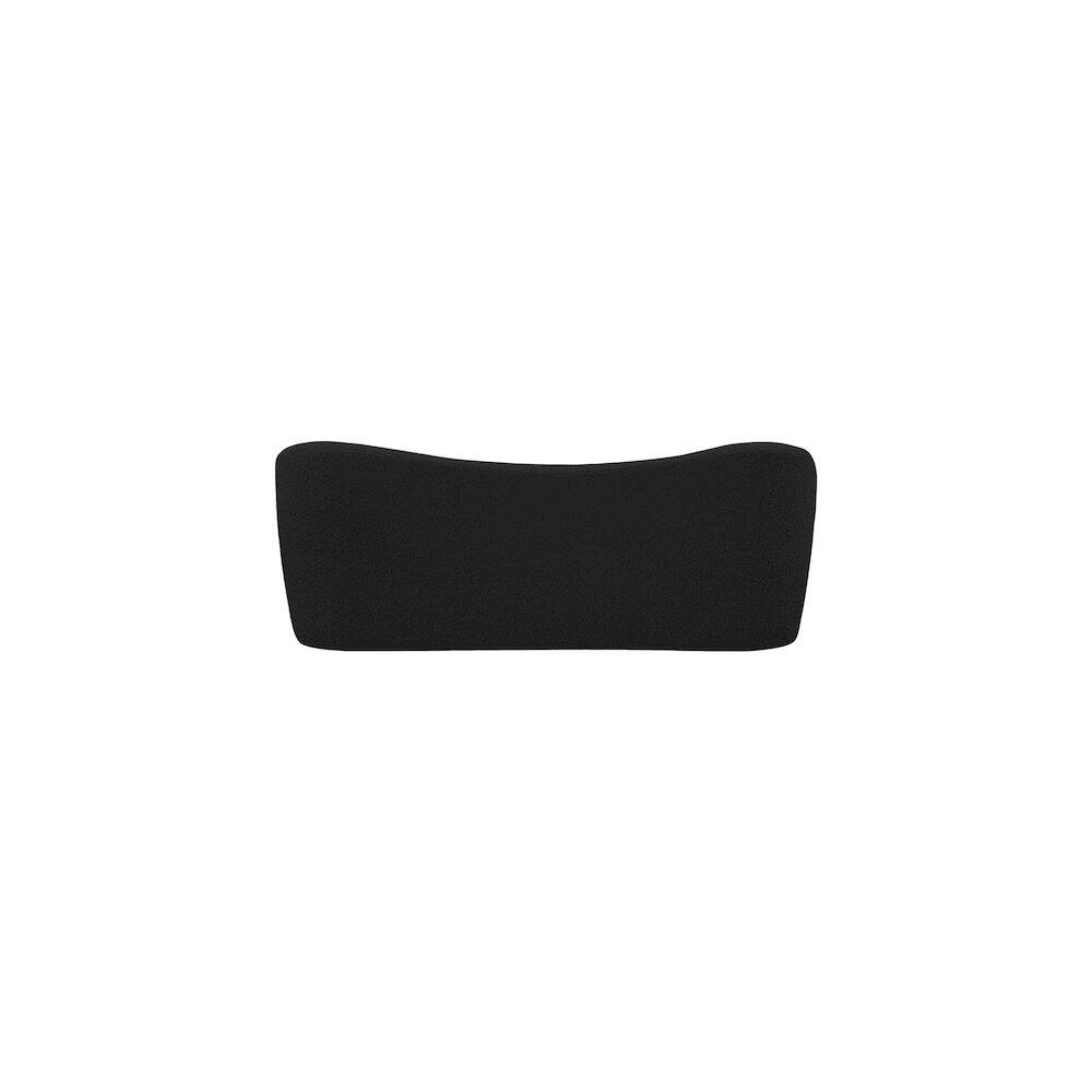 Alt View 2. Meridian Furniture - Flair Black Boucle Fabric Bench - Black.