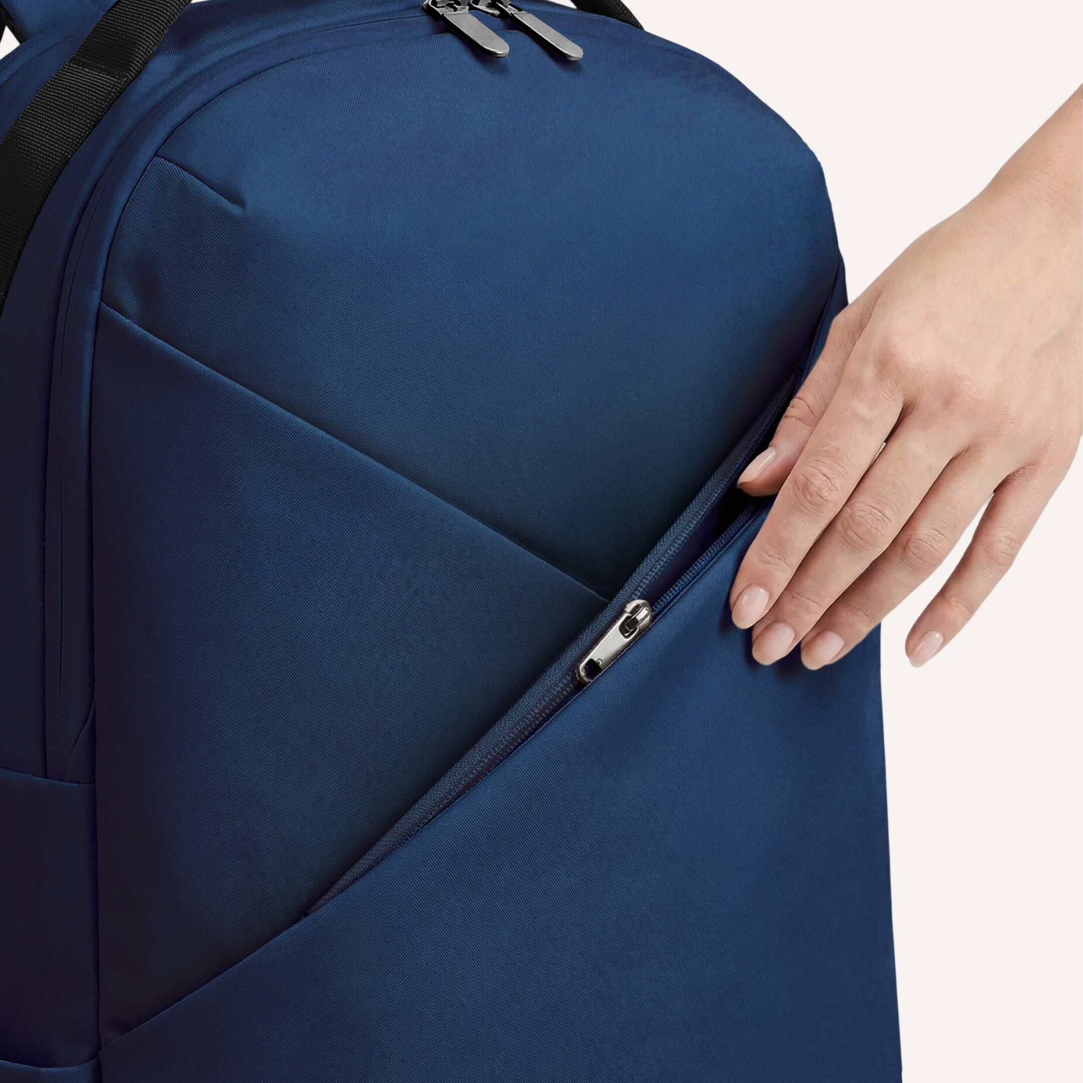 Left. Lux & Nyx - Lux & Nyx - Origami 16" Laptop Backpack - Navy - Navy.