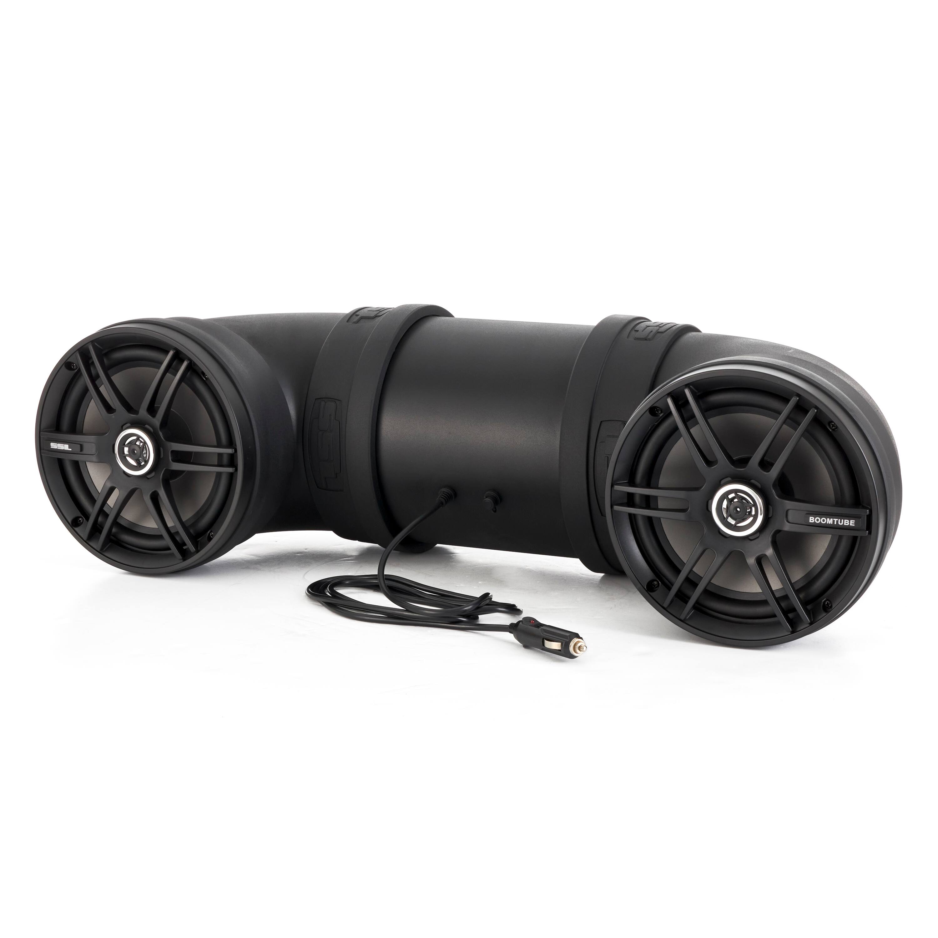 SoundStorm - BTB8 Dual 8" 700W ATV/Marine Amplified Tube Speaker with Bluetooth - Black