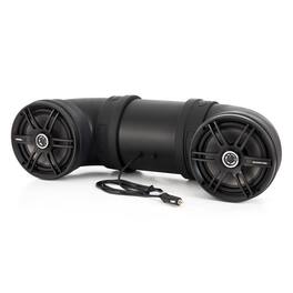 SoundStorm - BTB8 Dual 8" 700W ATV/Marine Amplified Tube Speaker with Bluetooth - Black