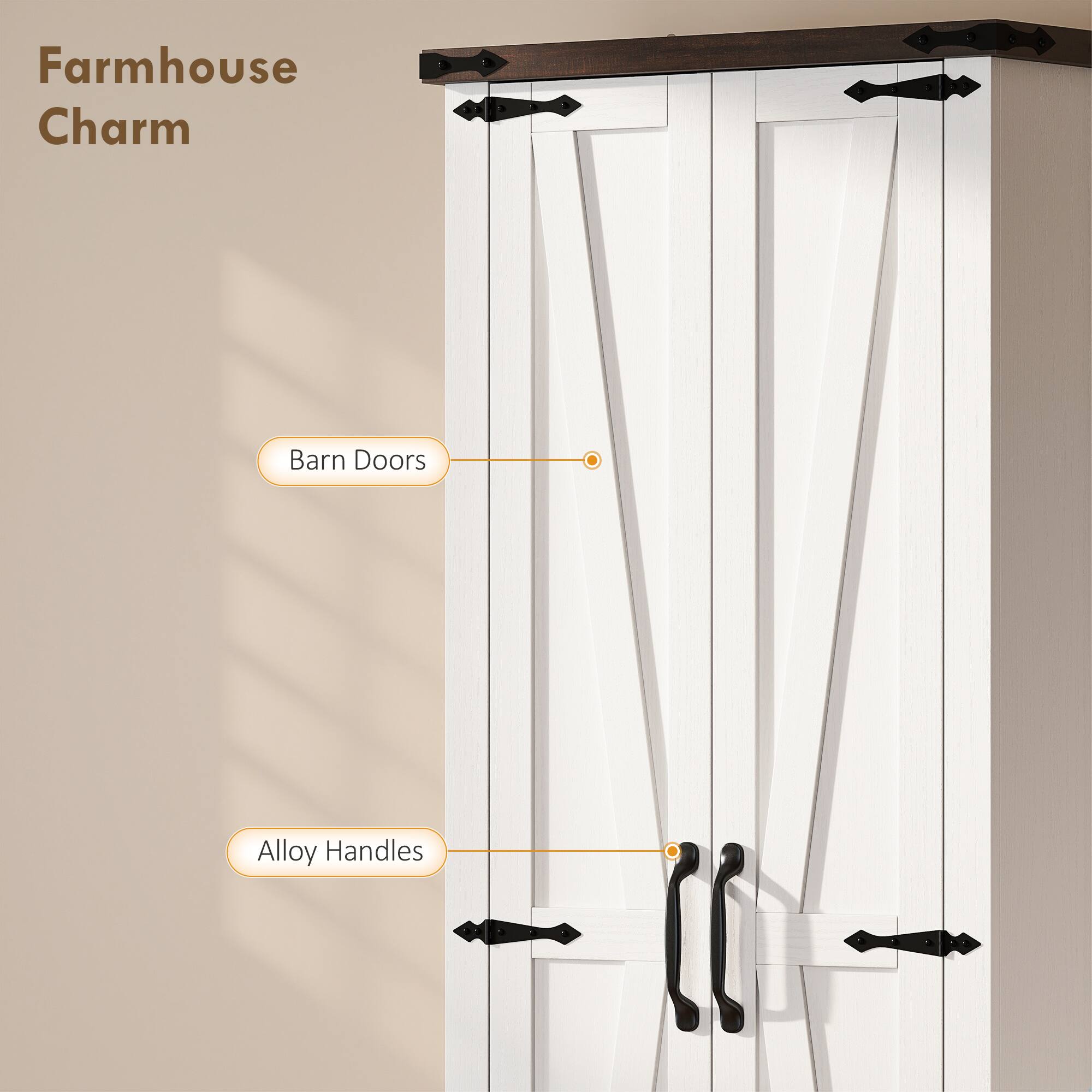 Farmhouse Charm

Barn Doors

Alloy Handles