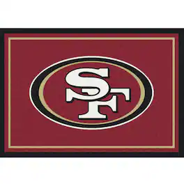 Imperial - San Francisco 49ers 7'8'' x 10'9'' Spirit Rug - Black