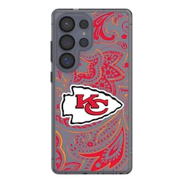 Keyscaper - NFL - Kansas City Chiefs Galaxy Clear Paisley Design Case - S23 Ultra - Multicolor