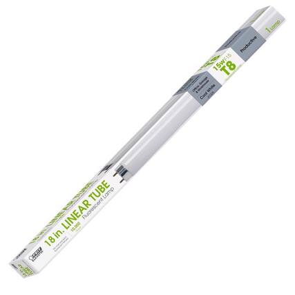 1 Lamp Productive 15W T8 Garage Fluorescent Office - Warehouse White Cool 4100K TUBE LINEAR Fluorescent 18in. 18in. TUBE