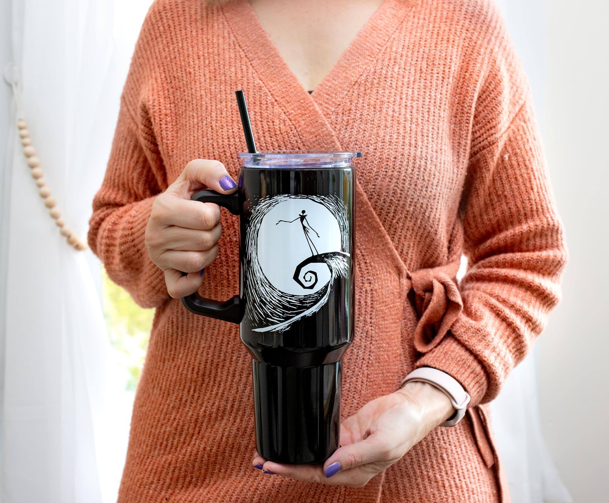 Alt View 10. Disney - Disney's The Nightmare Before Christmas Jack Skellington Stainless Steel Tumbler - Black.