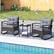 Alt View 4. Costway - 3 PCS Patio Rocker Set with 2-Tier Coffee Table & Soft Seat Back Cushions Outdoor - Mix Brown + Grey.