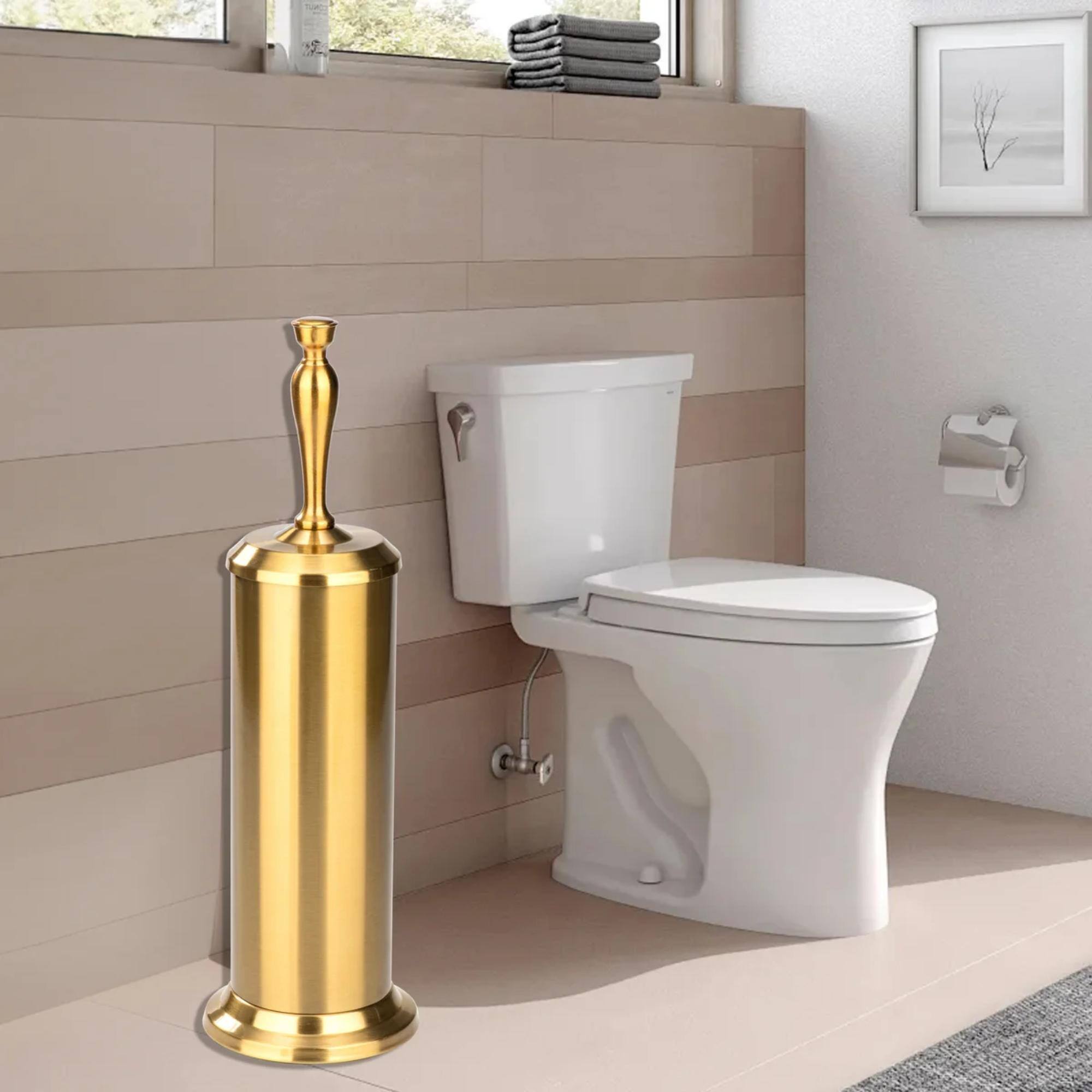 Alt View 1. J&V TEXTILES - Toilet Bowl Brush with Extra Long Handle and Durable Bristles.