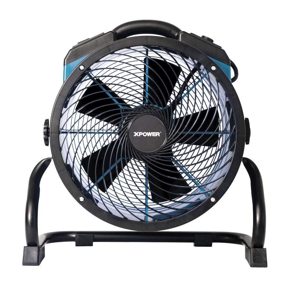 Alt View 1. XPOWER - 1/4 HP 2100 CFM Variable Speed Sealed Motor Ventilation Axial Air Mover - Blue - Blue.