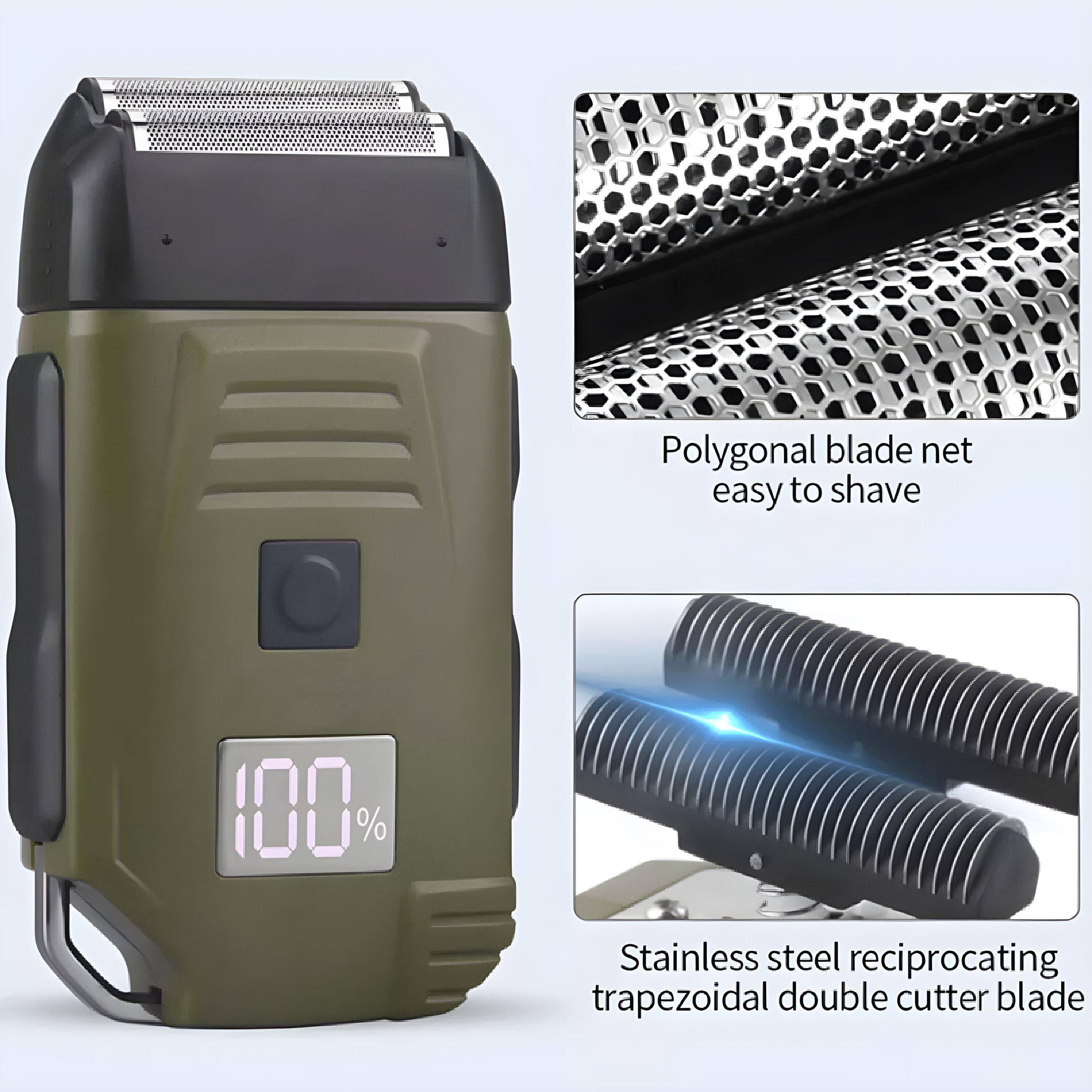 Polygonal blade net easy to shave

100%

Stainless steel reciprocating trapezoidal double cutter blade