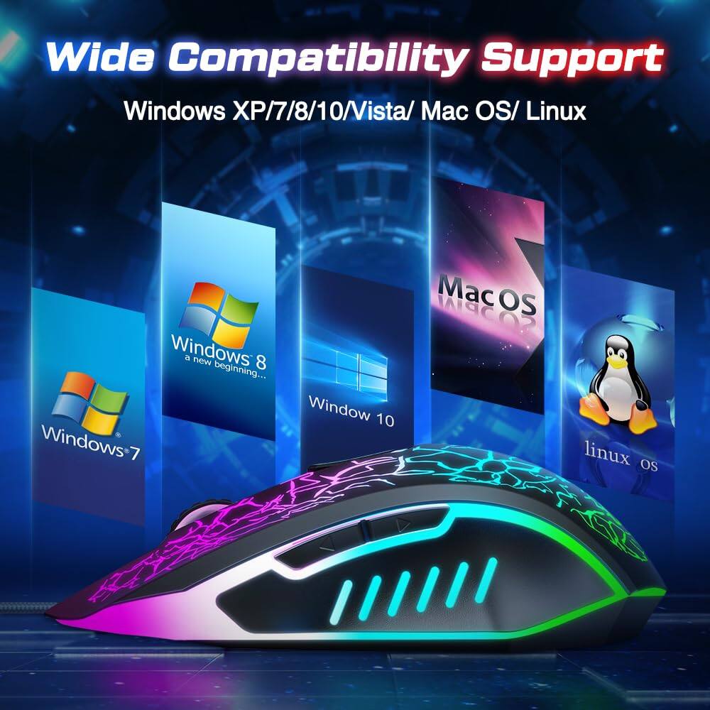 Wide Compatibility Support  
Windows XP/7/8/10/Vista/ Mac OS/ Linux