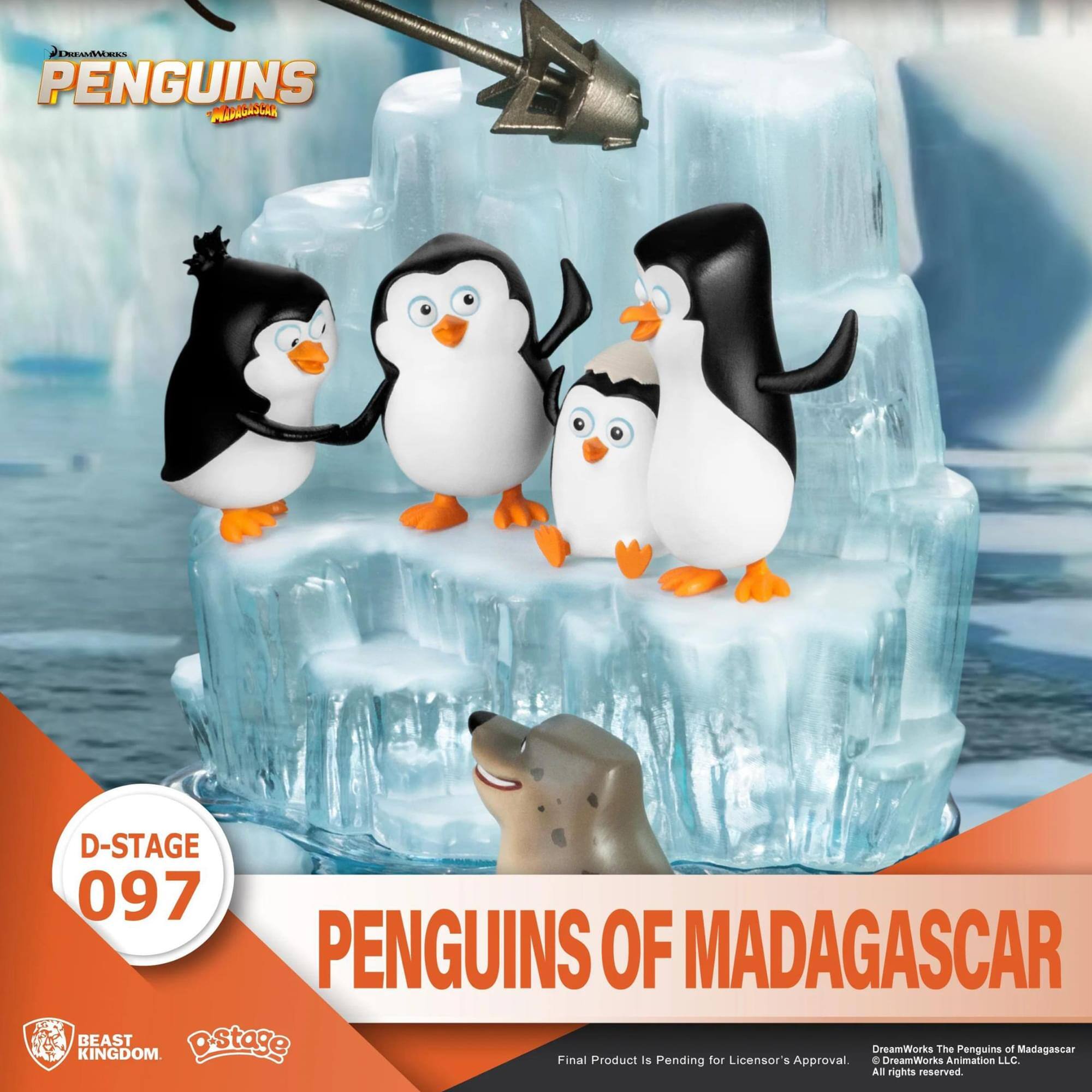 NEAENS PENGUINS PLDGA TAR D-STAGE 097 PENGUINS OF MADAGASCAR BEAST pstage DreamWorks The Penguins of Madagascar KINGDOM Final Product Is for Licensor's C DreamWorks Animation LLC. Pending Approval. All rights reserved
