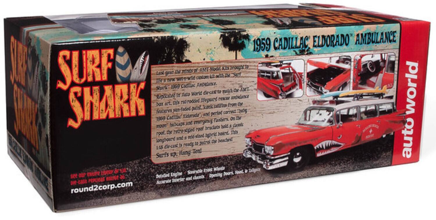 1959 CADILLAC ELORADO AMBULANCE & SURF SHARK

Last I I gean nw 196g Cadillac of AMT

This ridrodded the SHARK koek from feateres Jeluo and perfod correct

1969 cadtiae Eldorsdo* On D mergency fuers. bubcaps and dassic moon beackrts bolid rhtrosed roof t. the bated TMS and r6sfeed Agoerld auto longboard patrol the beaches! Is reads 10 118 de-cast Hang Tent Surfs E. Frois & ENte Llucer Englee Steerable Doors. Food see 00 d Detaied chass's Opening PEPLICAS MR Interfor and 1253-960 Accierate round2corp.com