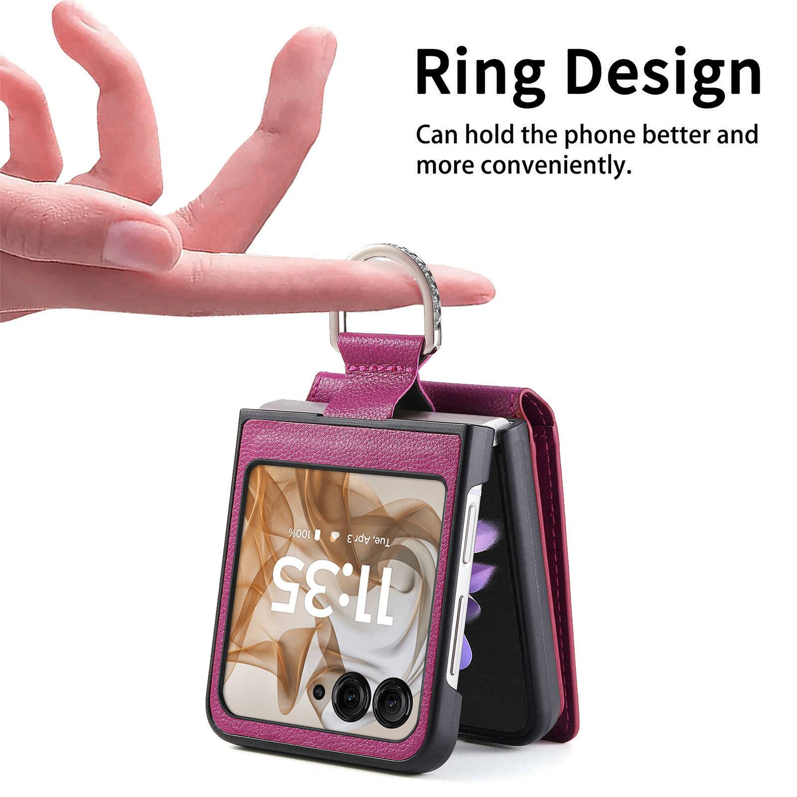 Ring Design Can hold the phone better and more conveniently.