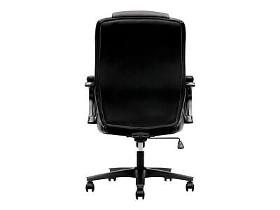Alt View 4. HON - HON High-Back Chair, Fixed Arms, Black Vinyl (BSXVL402EN11) - Black.