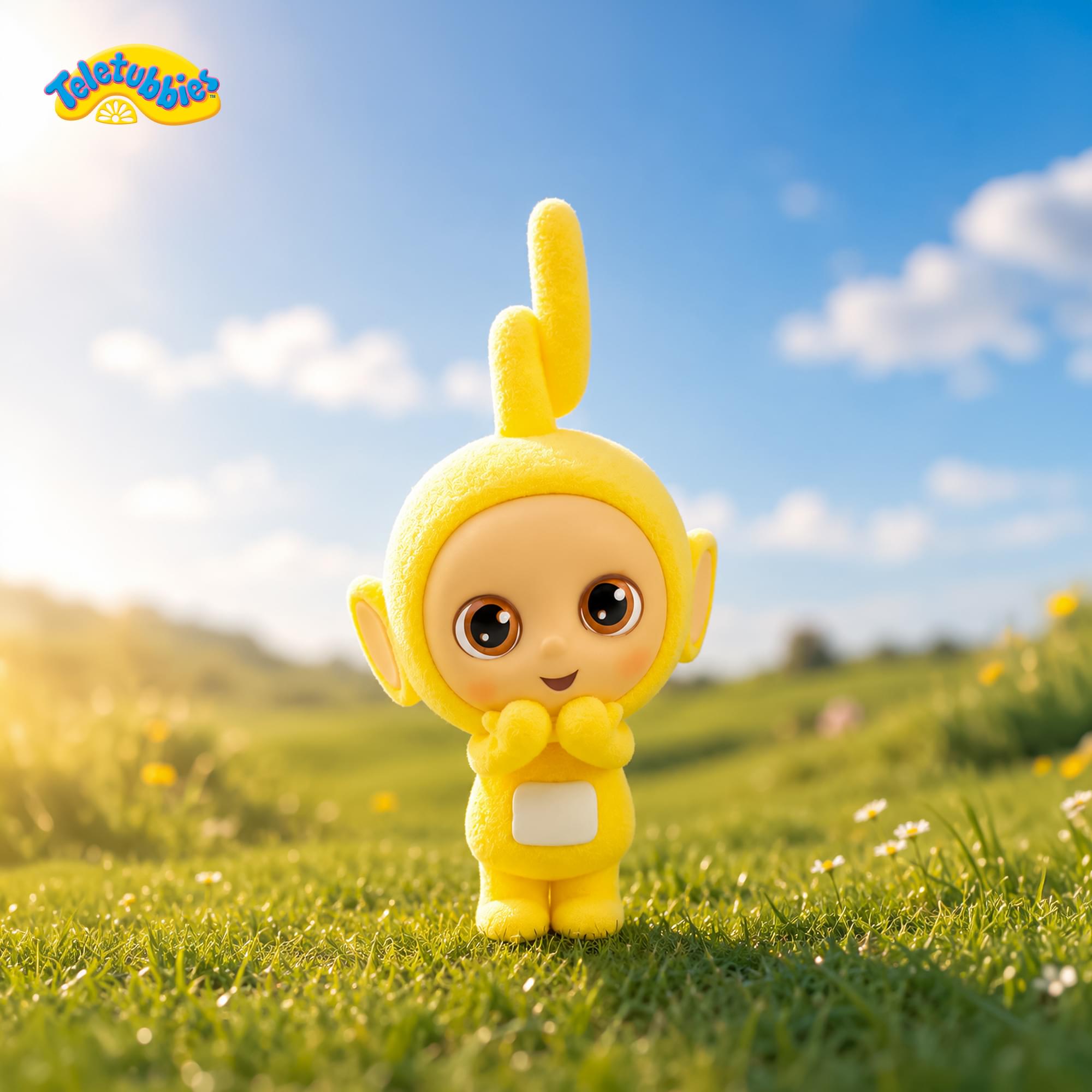Alt View 2. The Loyal Subjects - Teletubbies 2.5-Inch Flocked Collectible Figure | Laa Laa - Yellow.