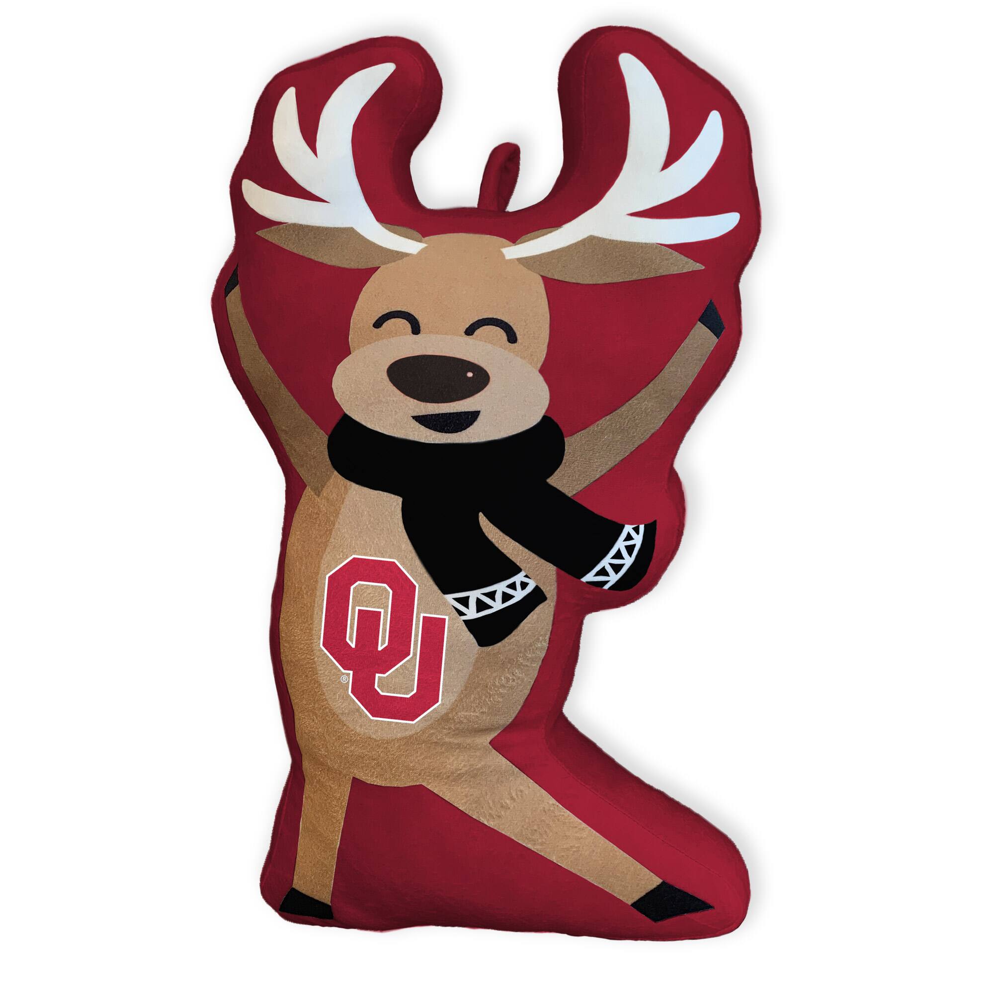Front. Pegasus - Oklahoma Sooners Reindeer Holiday Plushlete - Multicolor.