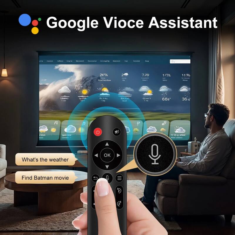 Google Voice Assistant

What's the weather?

Find Batman movie