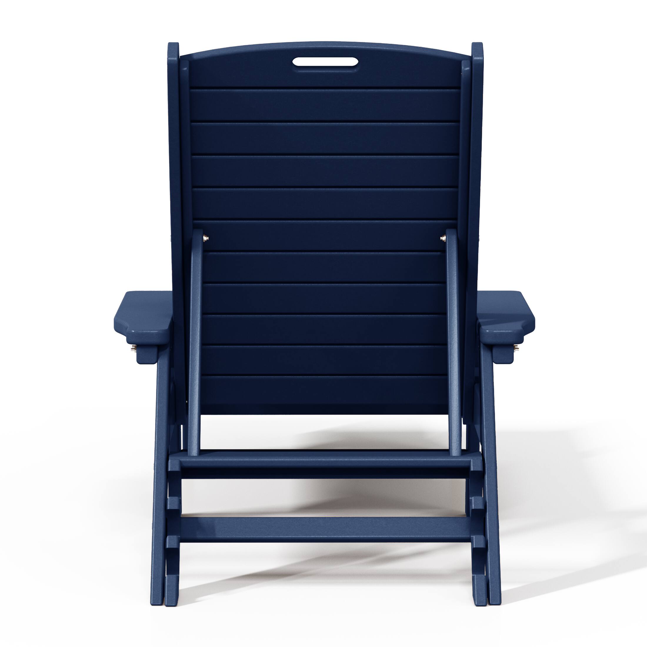 Alt View 1. WestinTrends - WestinTrends Malibu Poly Reclining Chaise Lounge - Navy Blue.