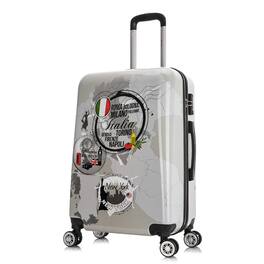 InUSA - Prints lightweight hardside Spinner Luggage 24" - WORLD