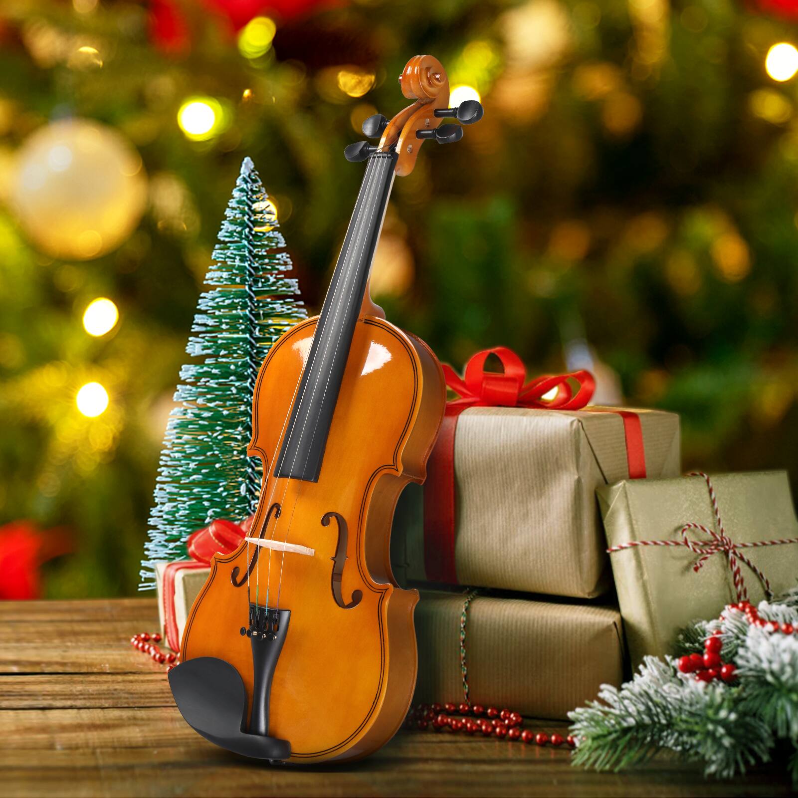 Alt View 1. Winado - New 1/2 Acoustic Violin Basswood Full Sent Case Bow Rosin for Student Beginner.