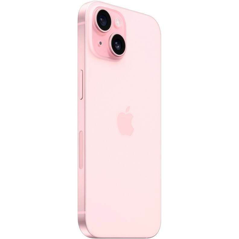Angle. Apple - iPhone 15 128GB 6.1" 5G Fully Unlocked,  - Pink.