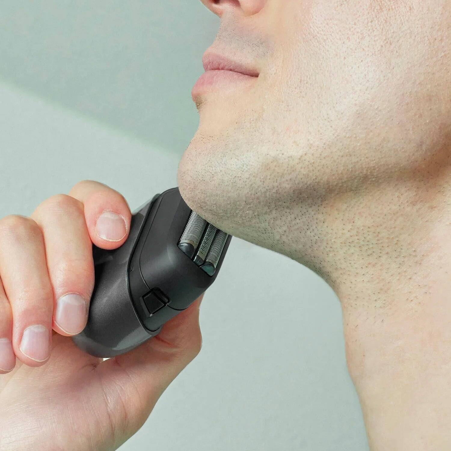 Alt View 2. Panasonic - Swipe Right Electric Travel Shaver for Men - Black.