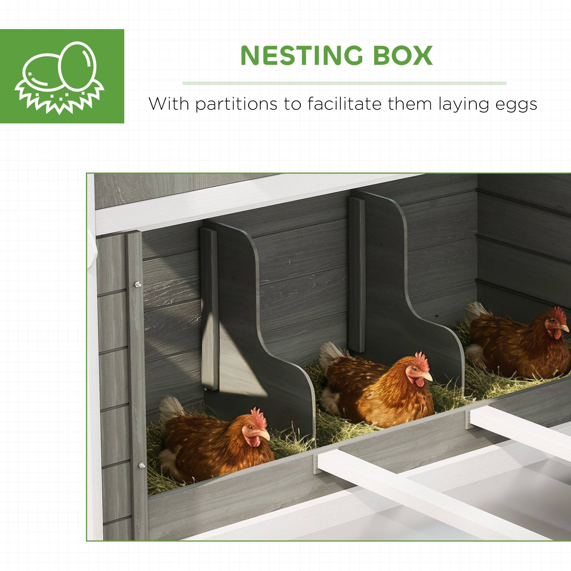NESTING BOX

With partitions to facilitate them laying eggs