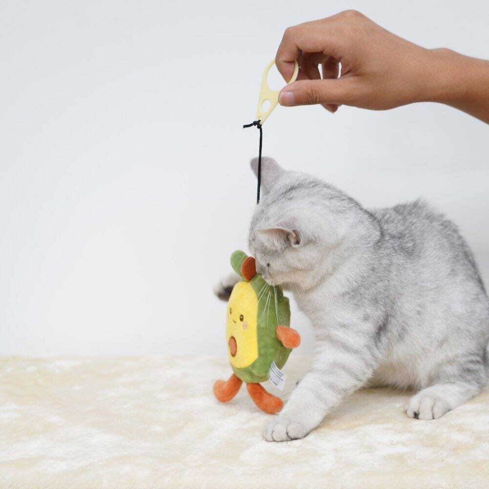 Alt View 5. PetPals - PetPals Avocado Bud Interactive Cat Toy - Yellow.