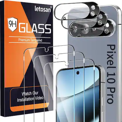 Letosan
9H GLASS
Premium Tempered
Watch Our Installation Video
Pixel 10 Pro