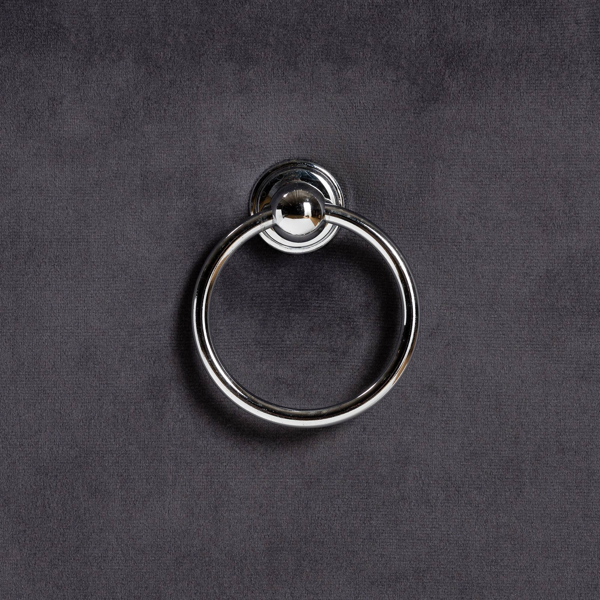 Alt View 2. Baxton Studio - Caspera Contemporary Glam and Luxe Velvet Fabric and Silver Metal 2-Piece Dining Chair Set - Grey/Silver.