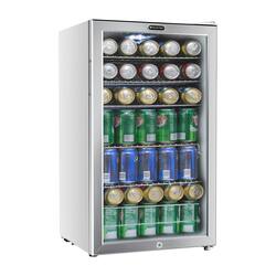 Whynter 120 Can Beverage Refrigerator White Cabinet/Stainless Whynter 120 Can Beverage Refrigerator White Cabinet/Stainless