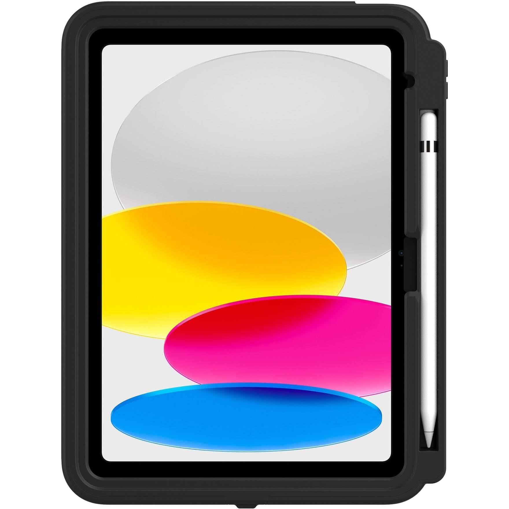 Alt View 1. Griffin Technology - Survivor All-Terrain Tablet Case - For Apple iPad (10th Generation) Tablet - Black - 10.9" Maximum Screen Size Supported - Black.
