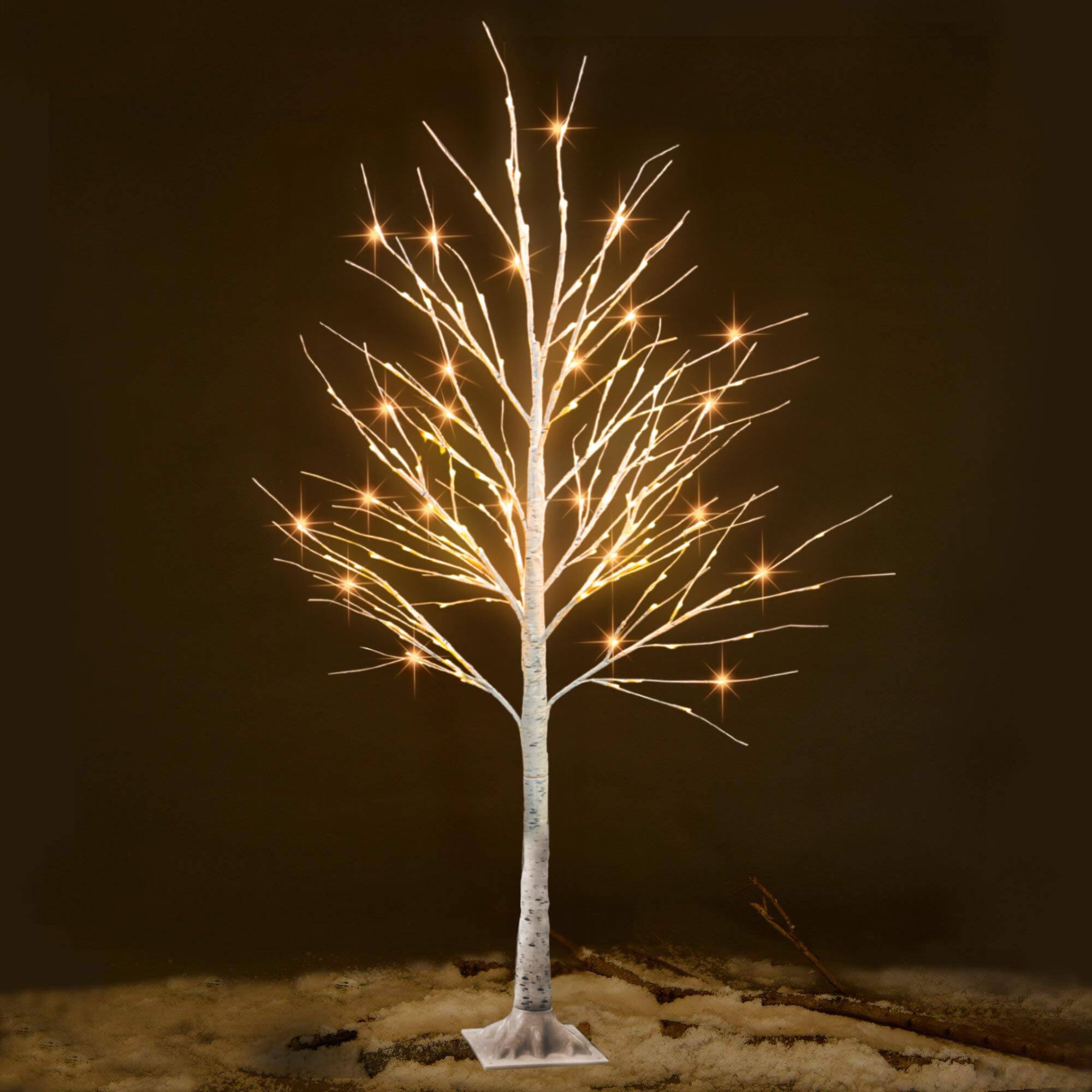 Left. Stylel Star - Dazzle Bright 6FT 144 LED 1Pack Lighted Birch Tree, Christmas Deocrations Outdoor Indoor, Decor for Home Room Yard ... - 1 Pack.