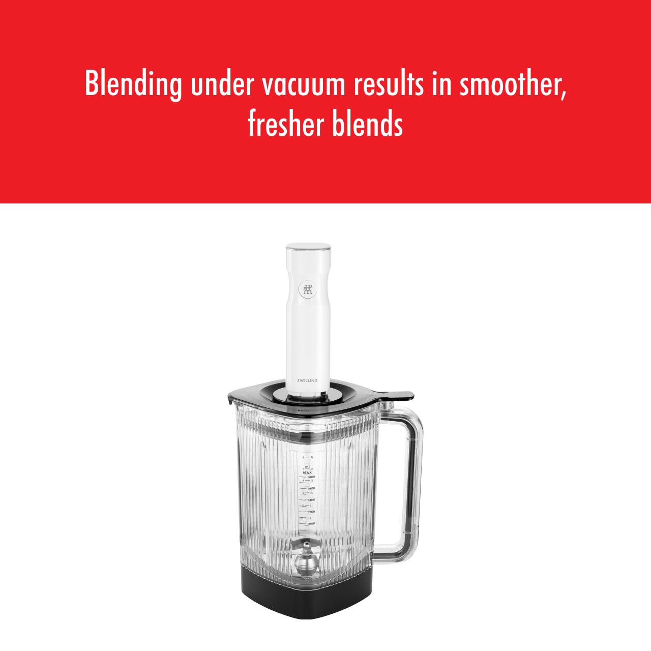 Blending under vacuum results in smoother, fresher blends