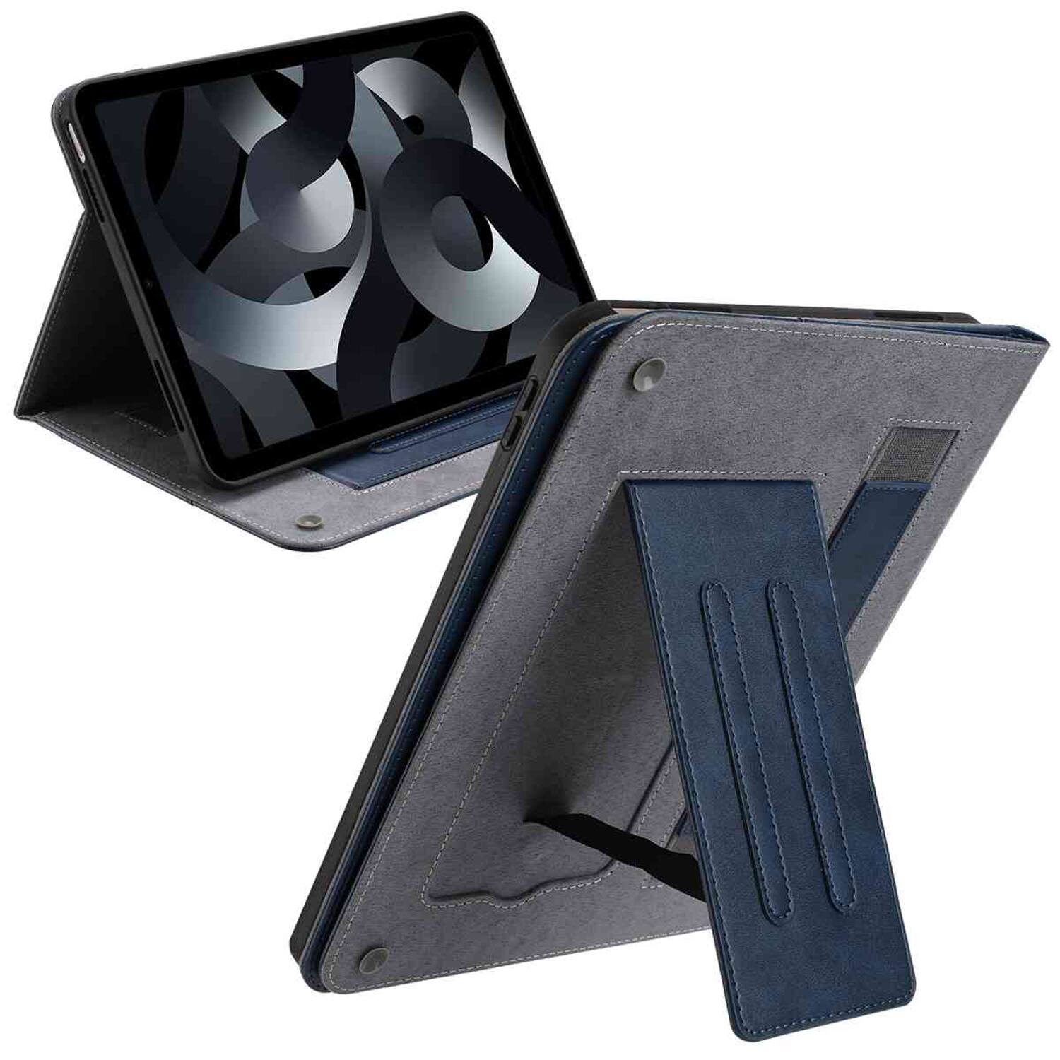 Alt View 3. Dteck - Retro PU Leather Folio Case for Apple iPad (A16) 11" 2025/iPad 10th Generation 2022,Shockproof Flip Kickstand Cover - Darkblue.