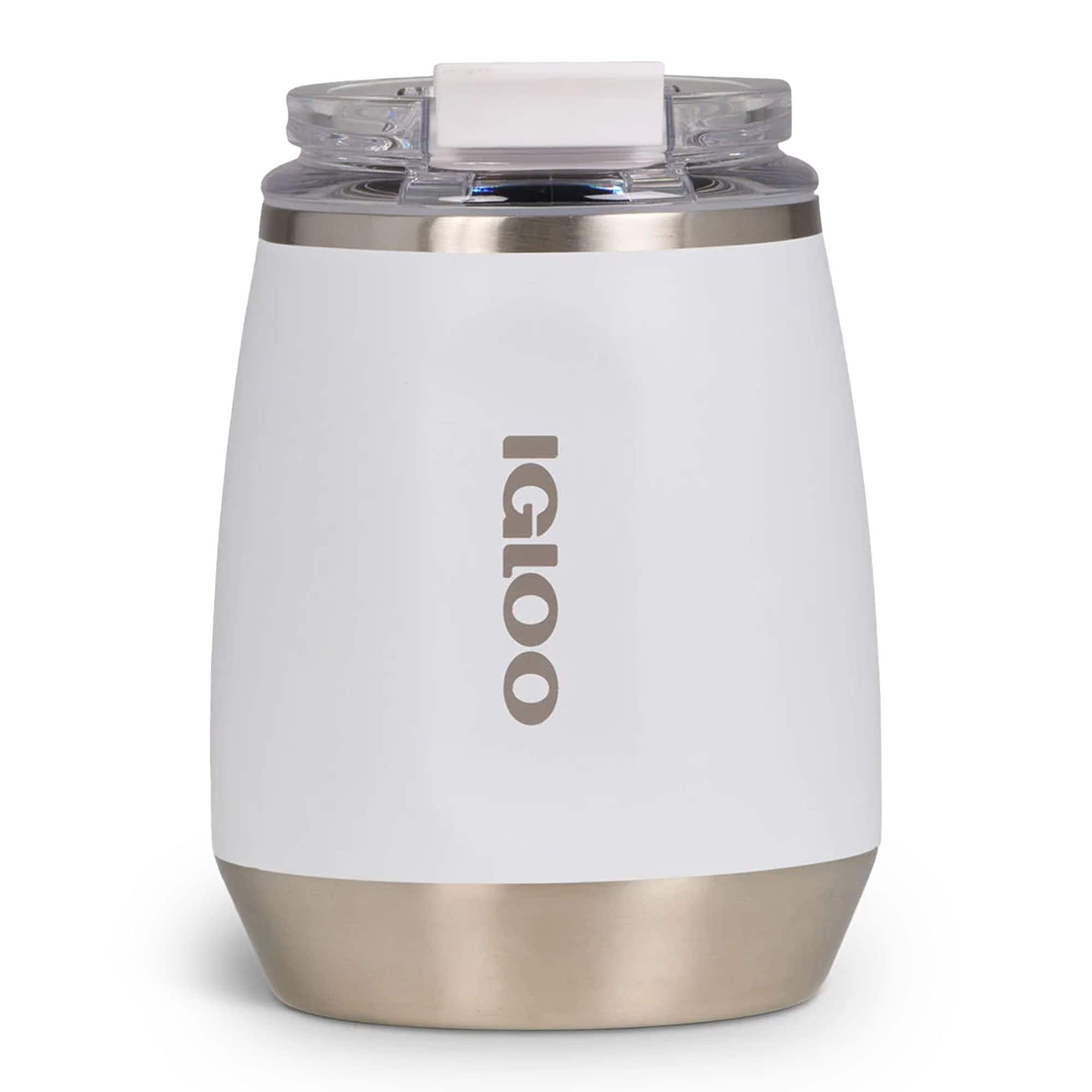 Igloo - 10 oz. Stainless Steel Wine Tumbler - White