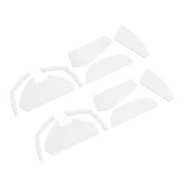 Unique Bargains - Rounded Curved Edges Mouse Feet Pads 1.0mm for G602 Gaming Mouse Feet Replacement 6pcs/2Set - White