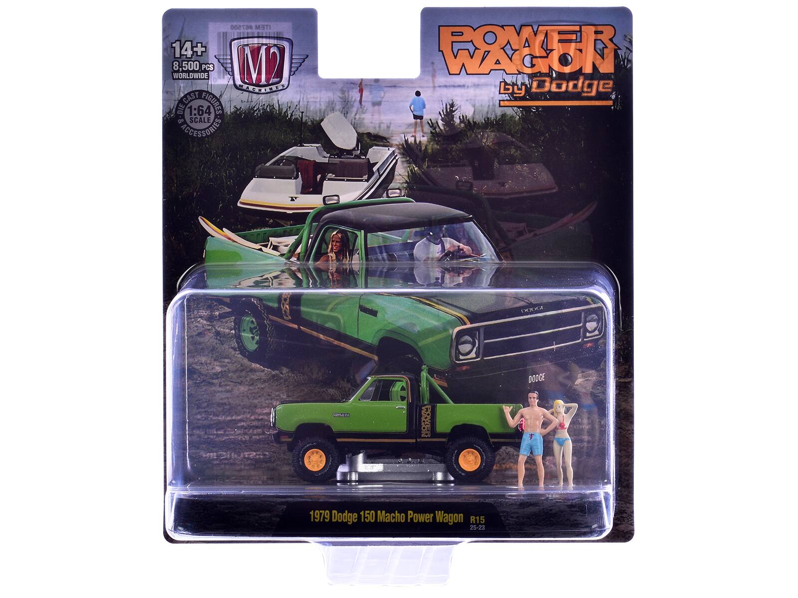 P67500 ITEM 14+ WORLDWIDE 8,500 8 PCS M2 MAGNICE CAST FIGURES DIE 1:64 SCALE ACCESSORIES POWER WAGON by Dodge

1979 Dodge 150 Macho Power Wagon R15 25-23