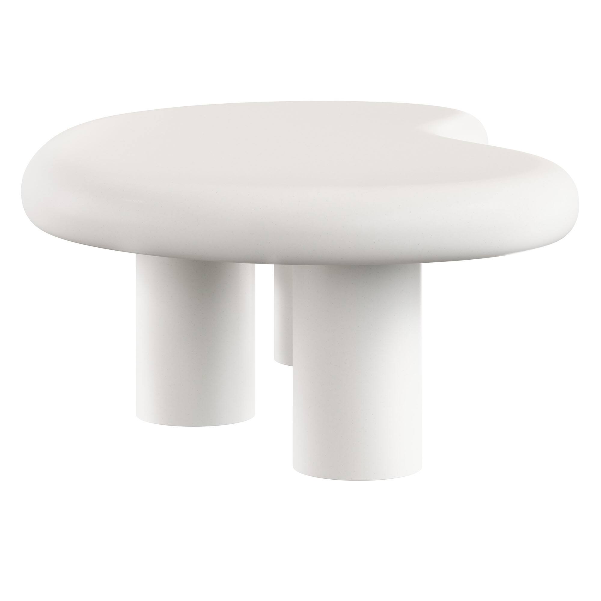 Alt View 4. Modway - Elowen Outdoor Patio Coffee Table by Modway - White.