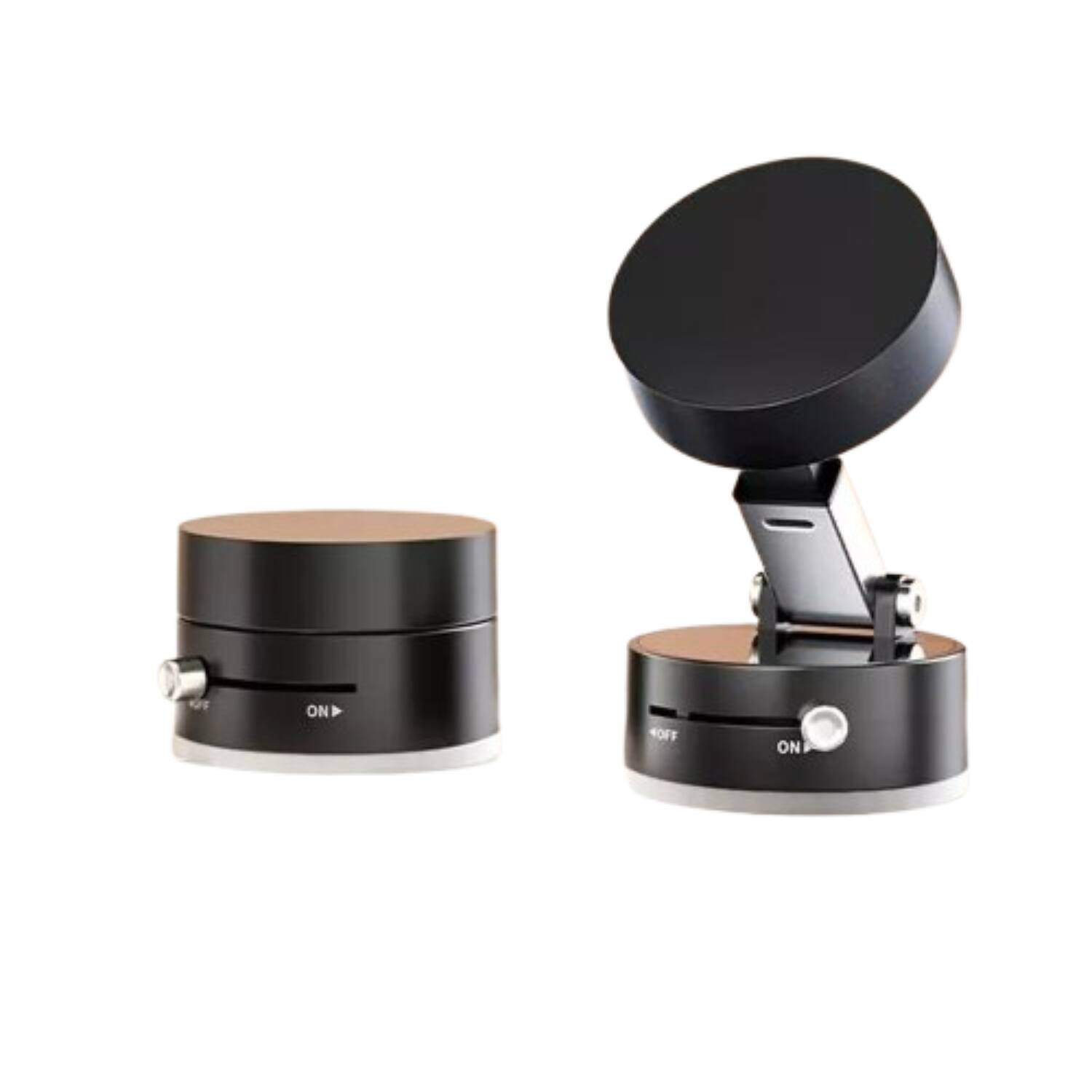 Front. Stock Preferred - 360° Vacuum Magnetic Phone Holder with Strong Suction Cup - Black.