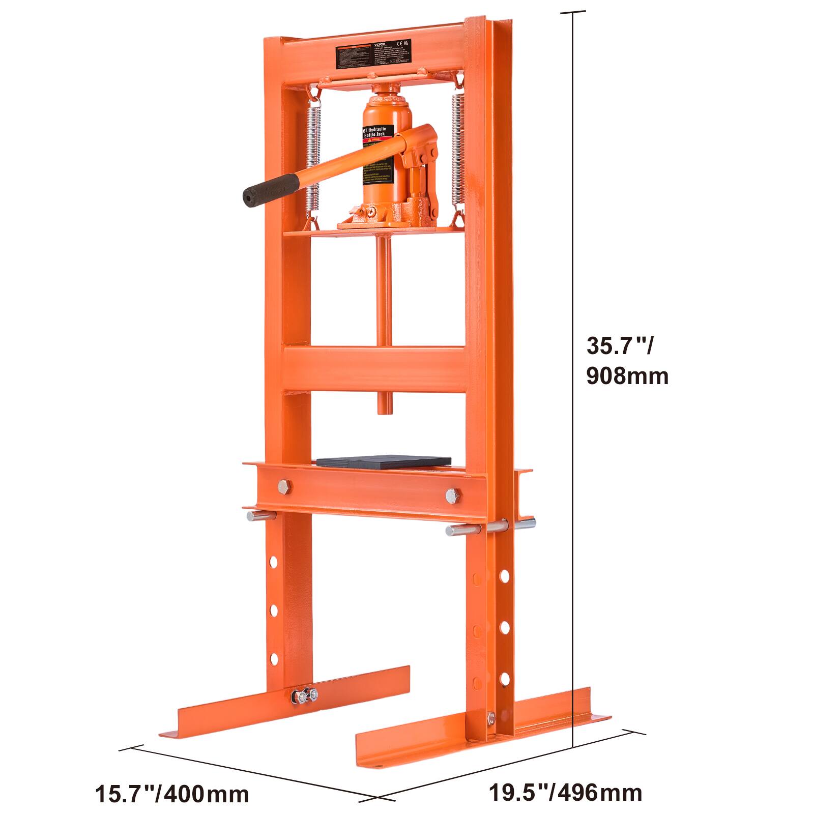35.7"/ 908mm  
15.7"/400mm  
19.5"/496mm