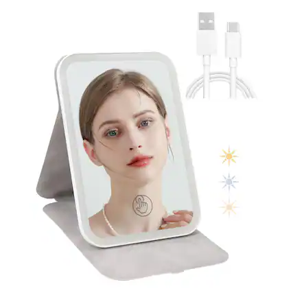 Front. Comfort Essence - Mirror Vanity Makeup Light Lights Color High Quality Modern Design Elegant Stylish Professional - 6"L x 3"W.