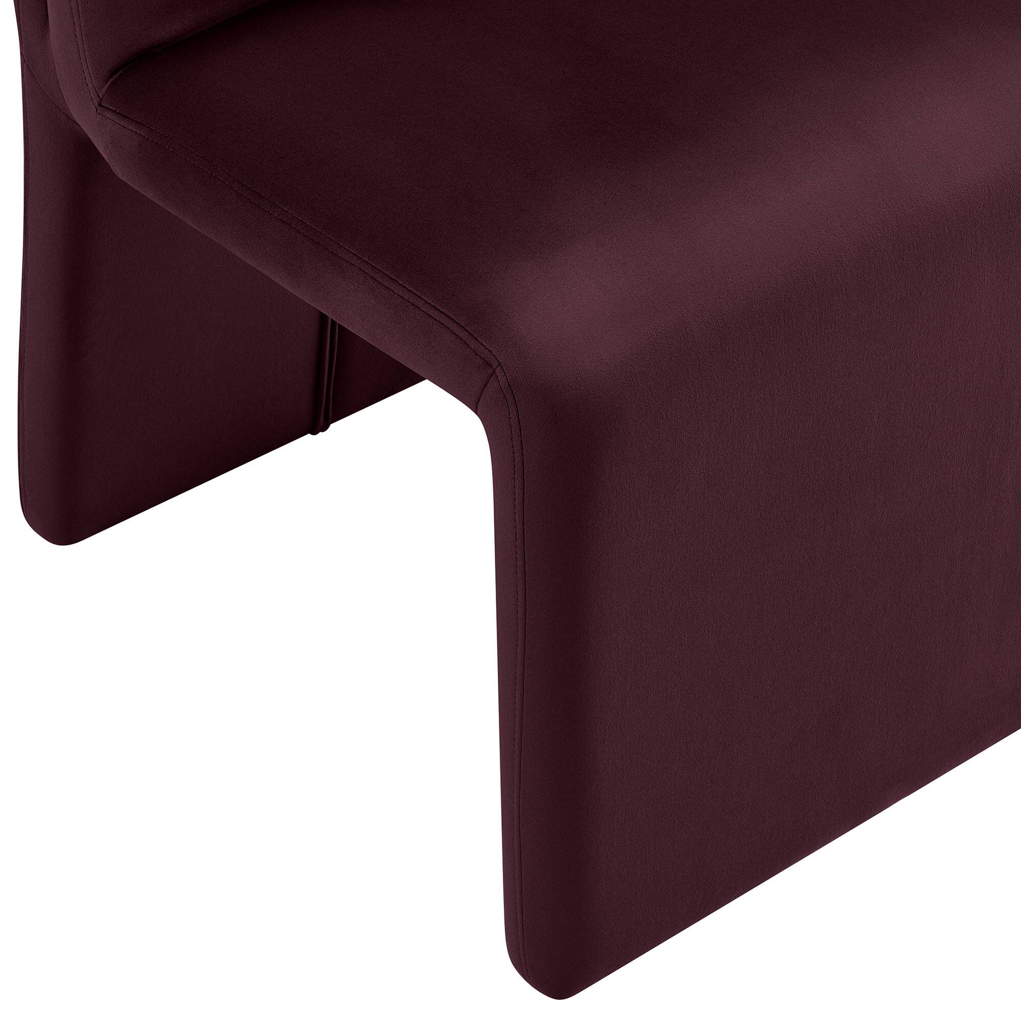 Alt View 3. Modway - Emory Upholstered Performance Velvet Dining Side Chair by Modway - Purple.