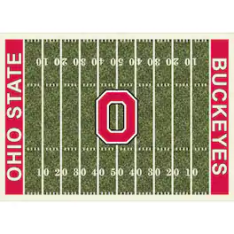 Imperial - Ohio State Buckeyes 7'8'' x 10'9'' Home Field Rug - Black