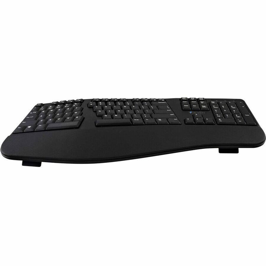 Alt View 7. V7 - V7 Bluetooth Split Ergonomic Keyboard and Mouse Combo - Business - US Layout - English (US) - QWERTY - Black - Wireless - Unknown.