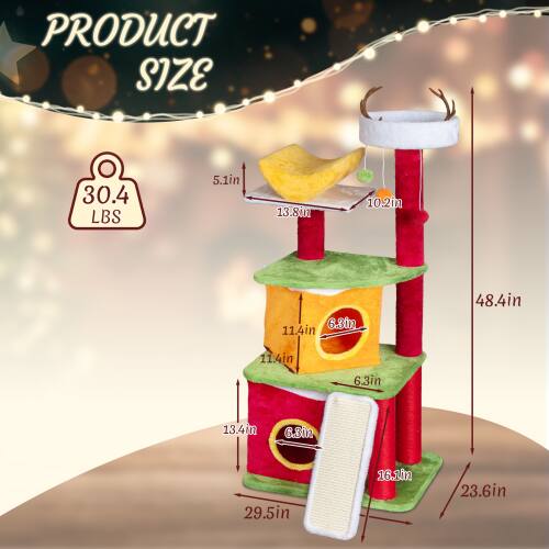 PRODUCT SIZE  
30.4 LBS  
5.1in  
13.8in  
10.2in  
6.3in  
11.4in  
48.4in  
11.4in  
6.3in  
13.4in  
6.3in  
29.5in  
16.1in  
23.6in