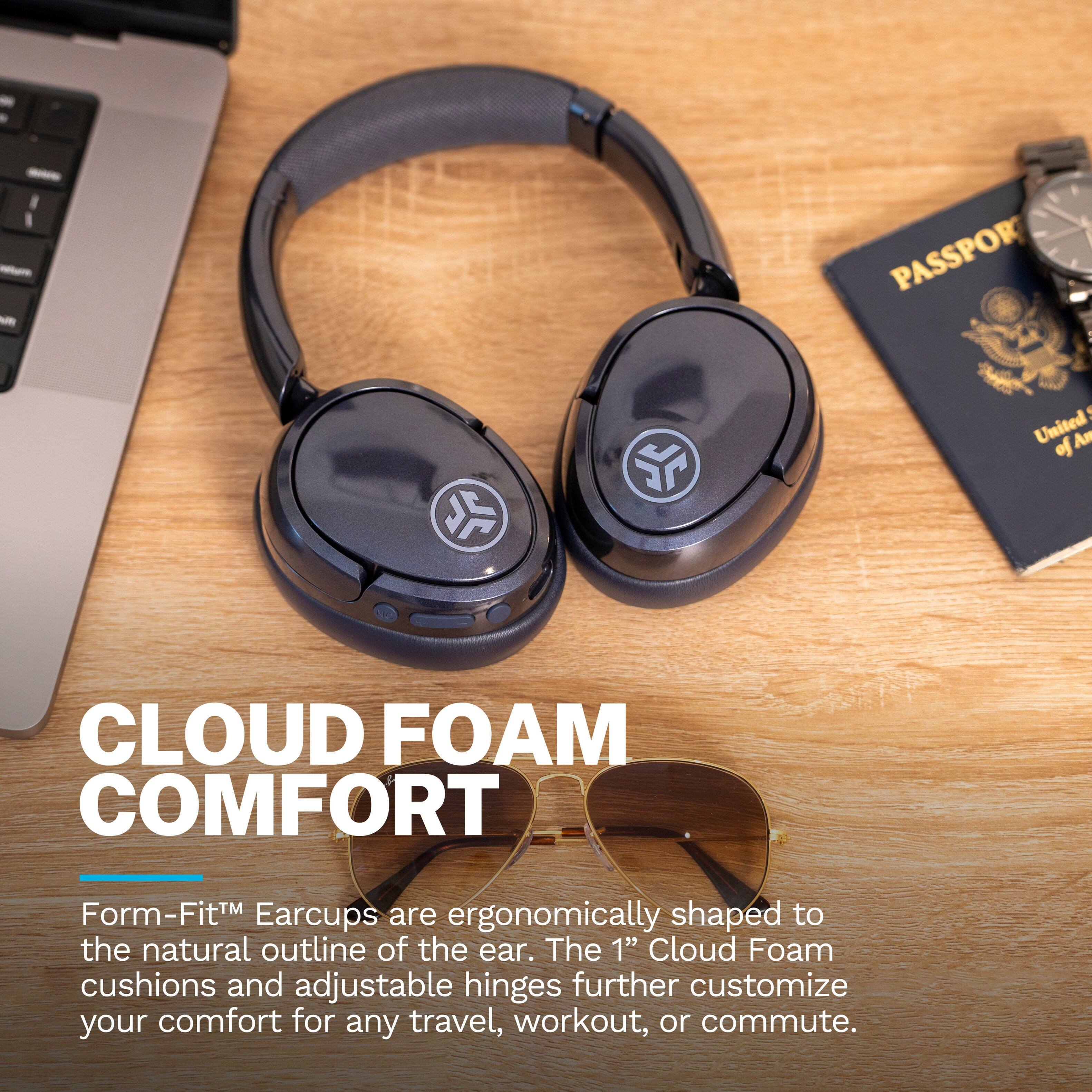 Me  
2L  
PASSPORT 9 United of An  
CLOUD FOAM COMFORT  
Form-Fit Earcups are ergonomically shaped to the natural outline of the ear. The 1" Cloud Foam cushions and adjustable hinges further customize your comfort for any travel, workout, or commute.