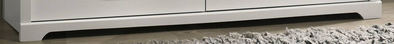 Alt View 3. Forest'nSky - White Wood 6 drawer 57 in. Wide Chest of Drawers for Living Room - White.