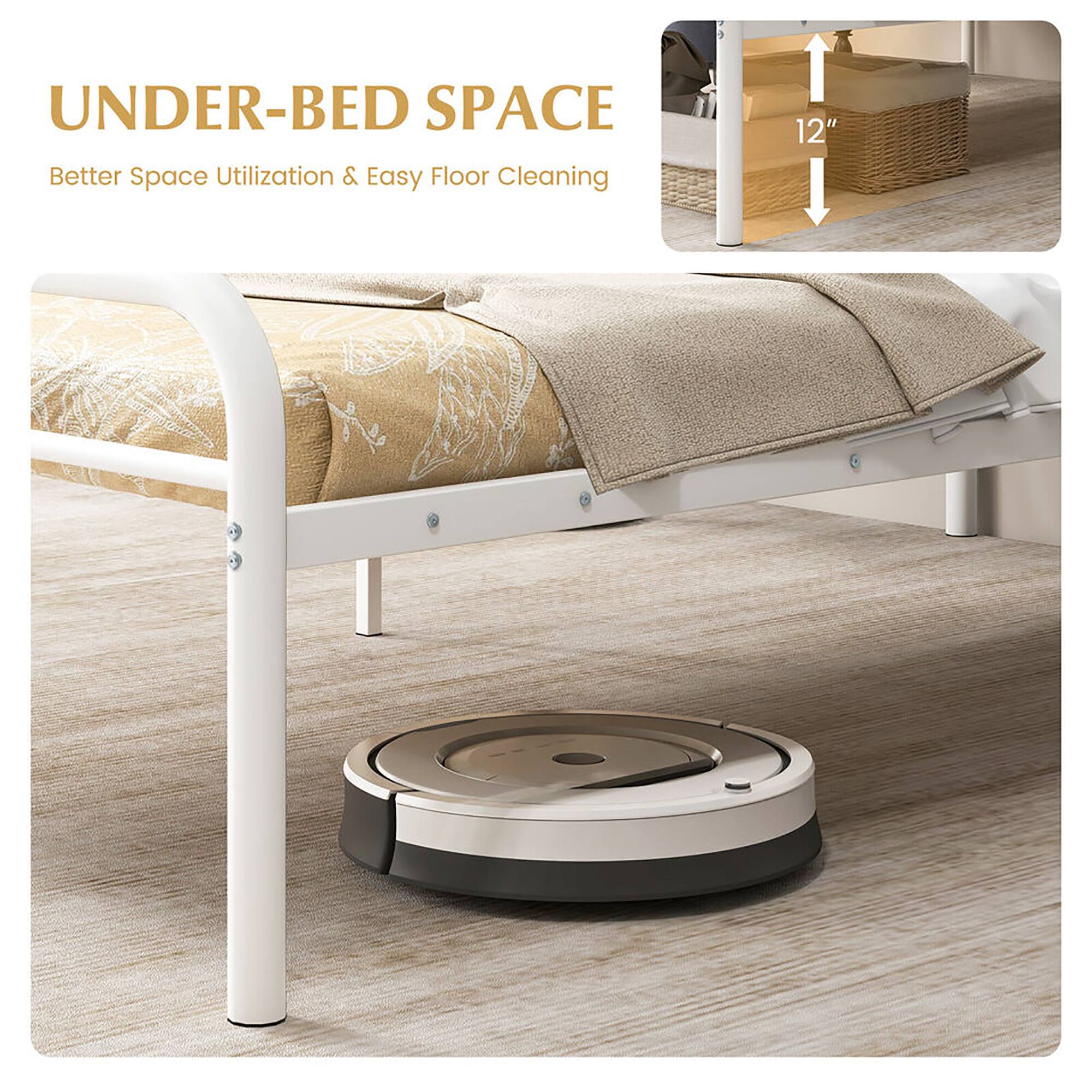 UNDER-BED SPACE  
Better Space Utilization & Easy Floor Cleaning  

12"